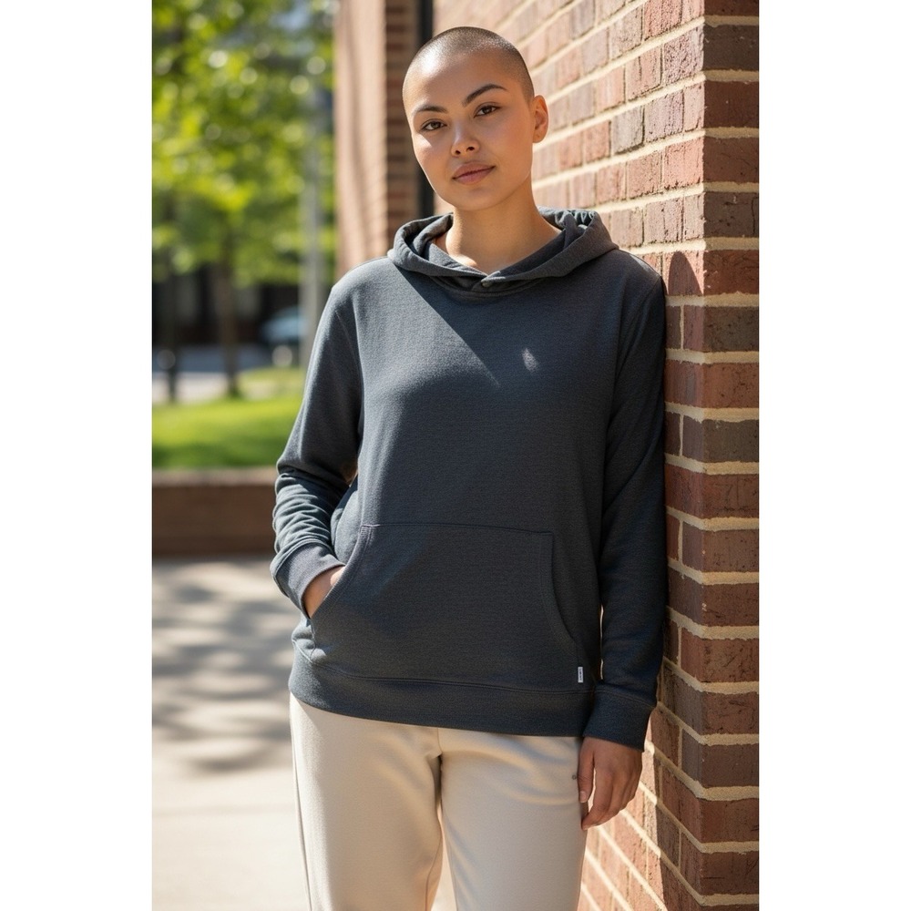 Vuori Charcoal Heathered Hoodie XL Unisex Performance Pullover